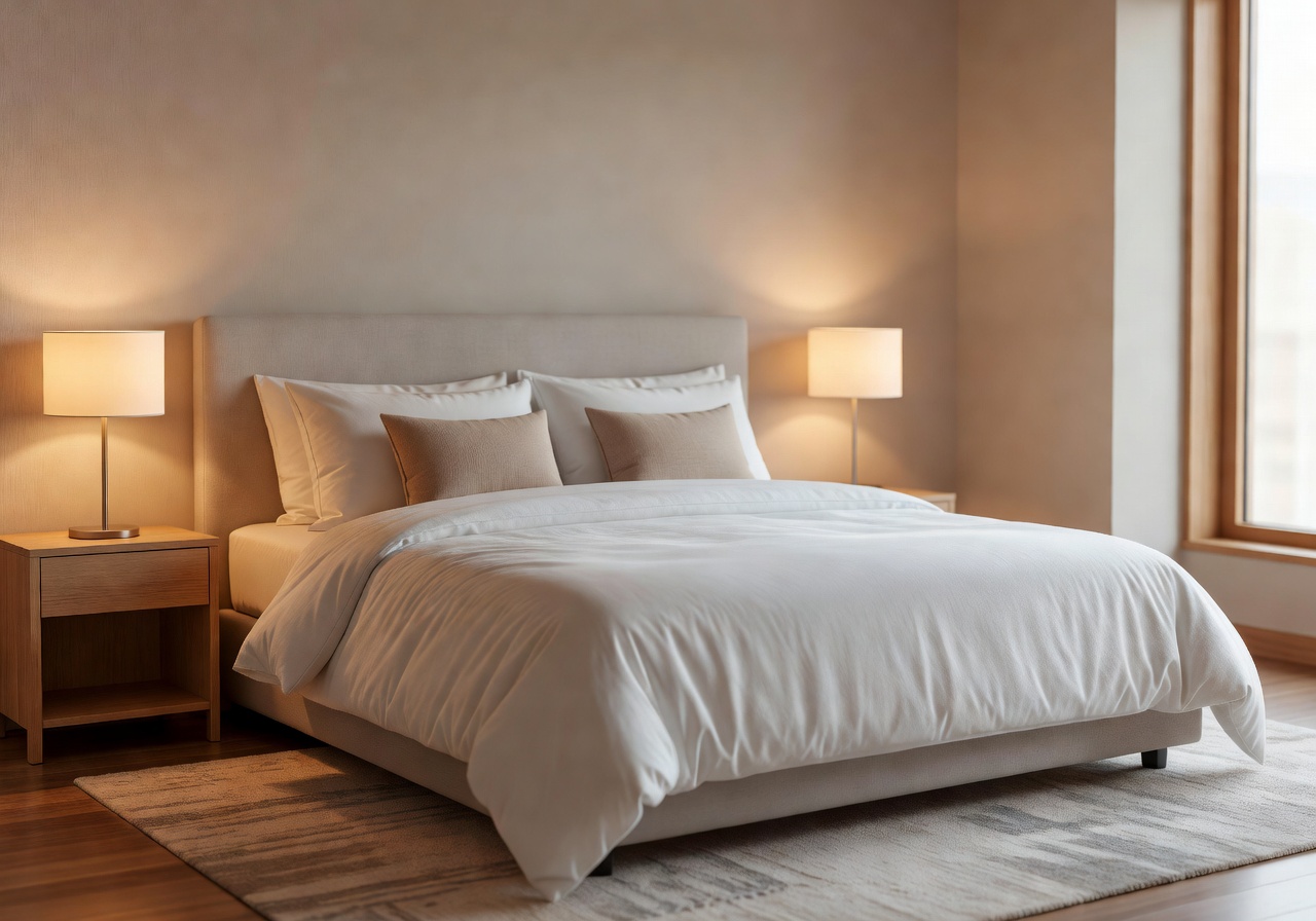 Standard Room interior with comfortable bed